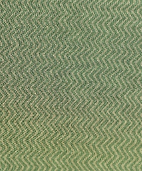 Light Green Printed Mul Silk