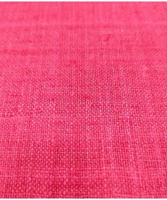 PURE DOUBLE MATKA SILK DARK RED PLAIN FABRIC
