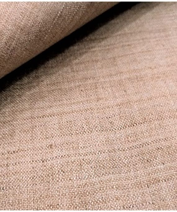 PURE DOUBLE MATKA SILK DARK BROWN PLAIN FABRIC