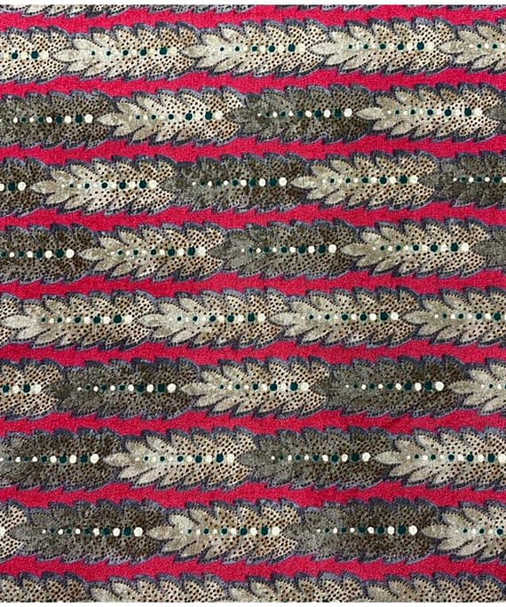 DARK PINK N BLACK MUSLIN SILK FOIL PRINT