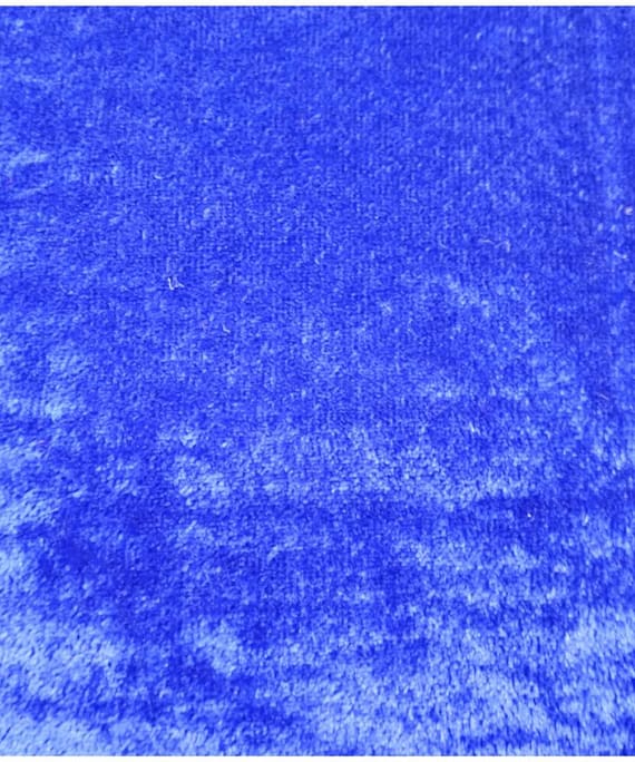 BLUE VELVET PLAIN FABRIC