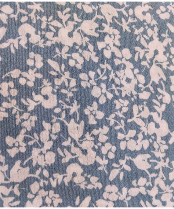 LIGHT BLUE N WHITE GEORGETTE PRINT