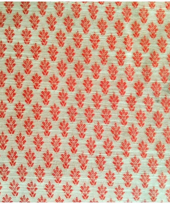 LIGHT ORANGE SMALL BUTTI  BANARASI SILK