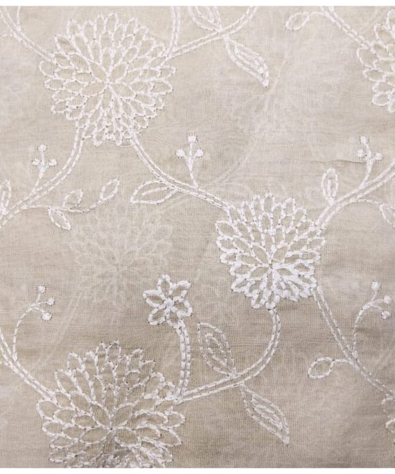 LIGHT GOLDEN PURE CRAPE TISSUE DYABLE FABRIC