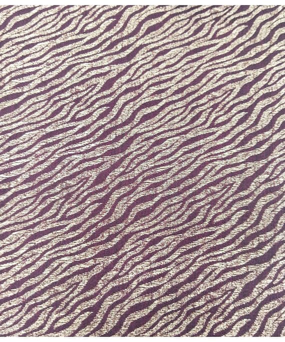 MARRON STRIPE BANARASI SILK
