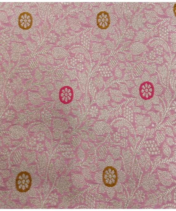 PINK JAAL BUTTI BANARASI SILK